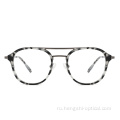 Металлические ацетатные очки глазные стеклянные ретро оптические рамы